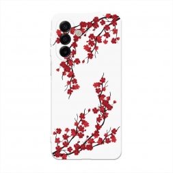 Красная сакура на Samsung Galaxy A17