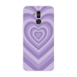 Силиконовый чехол Violet heart latte на Huawei Mate 20 Lite