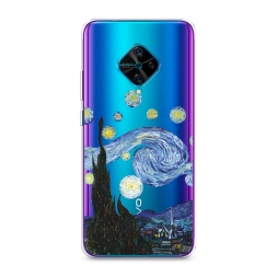 Силиконовый чехол Ночь Ван Гога на Vivo Y9s