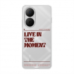 Силиконовый чехол Live in the moment на Huawei Nova Y73