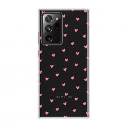 Силиконовый чехол Маленькие розовые сердечки на Samsung Galaxy Note 20 Ultra