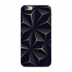 Силиконовый чехол Черные полигоны на iPhone 6