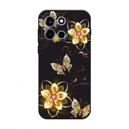Матовый силиконовый чехол Luxury butterflies на OnePlus Nord 6
