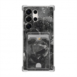 Чёрный кристалл текстура на Samsung Galaxy S25 Ultra