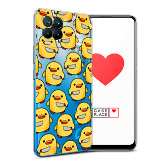 Силиконовый чехол Утка с ножом на Realme 8 Pro