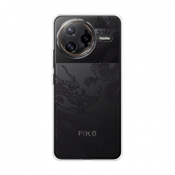 Силиконовый чехол Два китайских дракона на Xiaomi Poco F7 Ultra