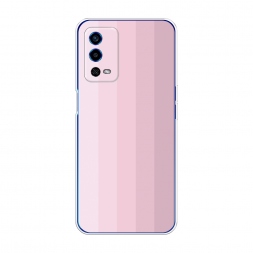 Силиконовый чехол Оттенки розового на Oppo A55 4G