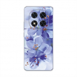 Силиконовый чехол Фиолетовые цветки на Xiaomi Redmi Note 14 Pro 5G