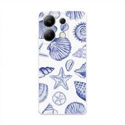 Морской паттерн на Xiaomi Redmi Note 13 4G (Global)