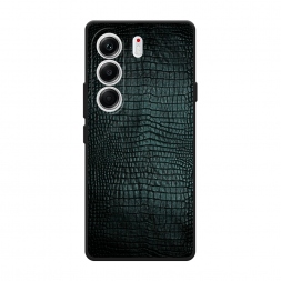 Матовый силиконовый чехол Черная змея на Tecno Camon 40 Pro 5G