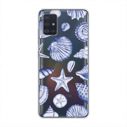 Силиконовый чехол Морской паттерн на Samsung Galaxy A51
