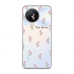 Силиконовый чехол Tulip garden 2 на Infinix NOTE 12 2023
