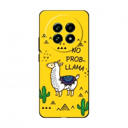 Матовый силиконовый чехол No probLLama на Realme 13 Pro Plus