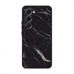 Матовый силиконовый чехол Черный минерал на Tecno Spark 40 Pro Plus