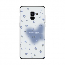 ����������� ����� Blooms in time blue �� Samsung Galaxy A8 Plus 2018