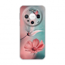 Силиконовый чехол Бабочка и цветок на Huawei Mate 80