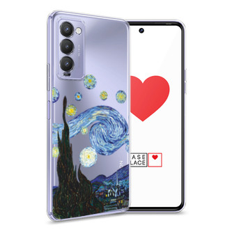 Силиконовый чехол Ночь Ван Гога на Tecno Camon 18