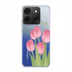 Силиконовый чехол Тюльпаны рисунок 1 на Infinix Smart 7 Plus