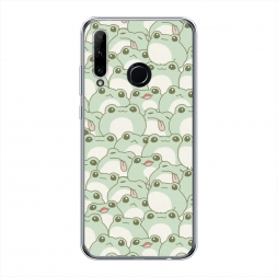 Силиконовый чехол Море жабок на Honor 10i