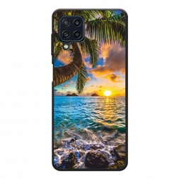 Матовый силиконовый чехол Восход 5 на Samsung Galaxy M32