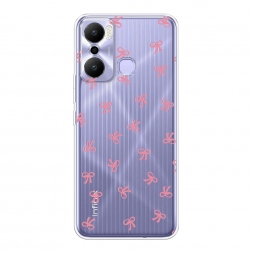 Силиконовый чехол Маленькие розовые бантики на Infinix Hot 20 Play