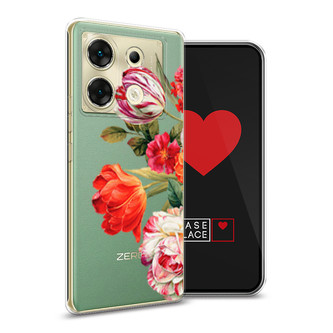 Силиконовый чехол Весенний букет на Infinix Zero 30 5G