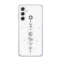 Силиконовый чехол Парад планет на Samsung Galaxy M54