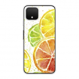 Силиконовый чехол Цитрусовые на Google Pixel 4