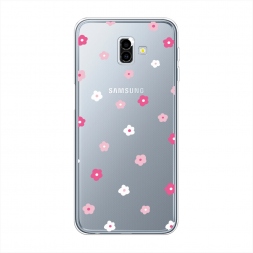 Силиконовый чехол Весенние цветочки рисунок на Samsung Galaxy J6 Plus 2018