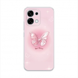Силиконовый чехол be free butterfly 3 на Oppo A6 Pro