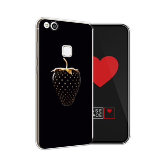 Силиконовый чехол Black strawberry на Huawei P10 Lite