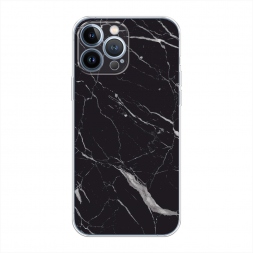 Силиконовый чехол Черный минерал на iPhone 13 Pro Max