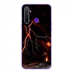 Силиконовый чехол Молния 4 на Realme 5