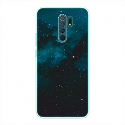 Силиконовый чехол Синий космос на Xiaomi Redmi 9