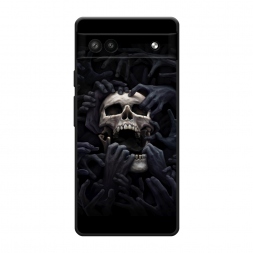 Матовый силиконовый чехол Череп 29 на Google Pixel 6A