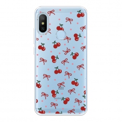 Силиконовый чехол Вишни и ленточки на Xiaomi Mi A2 Lite
