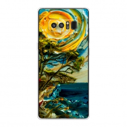 Силиконовый чехол Солнце живопись на Samsung Galaxy Note 8
