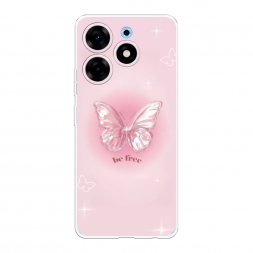 Силиконовый чехол be free butterfly 3 на Tecno Spark 10 Pro