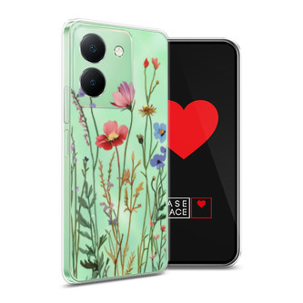 Силиконовый чехол Высокие цветы на Vivo Y27S