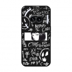 ������� ����������� ����� Manga graffiti white �� Nothing Phone 2a