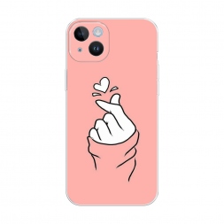 Силиконовый чехол Любовь-щелк на iPhone 14 Plus