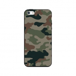 Матовый силиконовый чехол Камуфляж 1 на iPhone 5/5S/SE