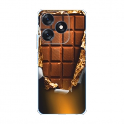 Силиконовый чехол Шоколадка на Tecno Spark 10 4G