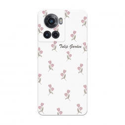 Чехол soft touch белый Tulip garden 2 на OnePlus 10R