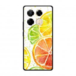 Матовый силиконовый чехол Цитрусовые на Infinix Note 40 Pro 4G