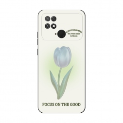 Матовый силиконовый чехол Светлый тюльпан 1 на Xiaomi Poco C40
