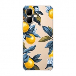 Силиконовый чехол Сочные лимоны арт на Infinix Smart 10