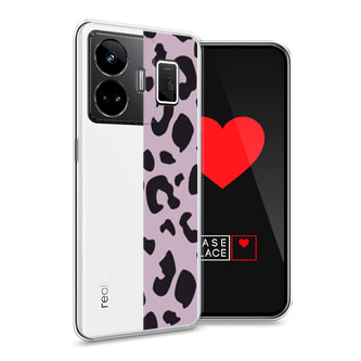 Силиконовый чехол Пурпурный леопард на Realme GT3
