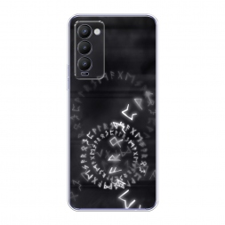 Силиконовый чехол Руны на Tecno Camon 18