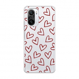 Силиконовый чехол Little hearts doodles 2 на Xiaomi Poco F3